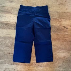 Dark blue stretchy dress pants